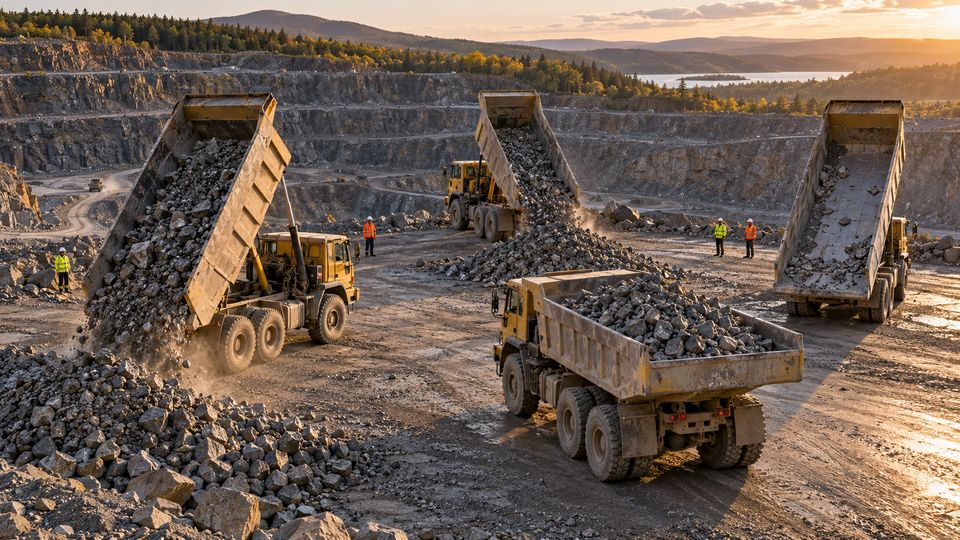 Dump Truck Payload and Dumping with AI detections