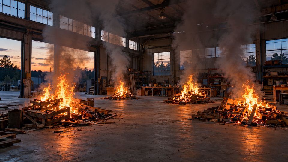 Indoor Fire and Flame Detection with AI detections