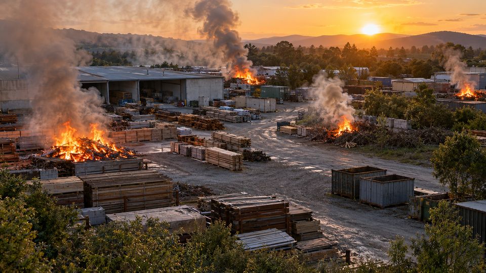 Outdoor Early Fire Warning with AI detections