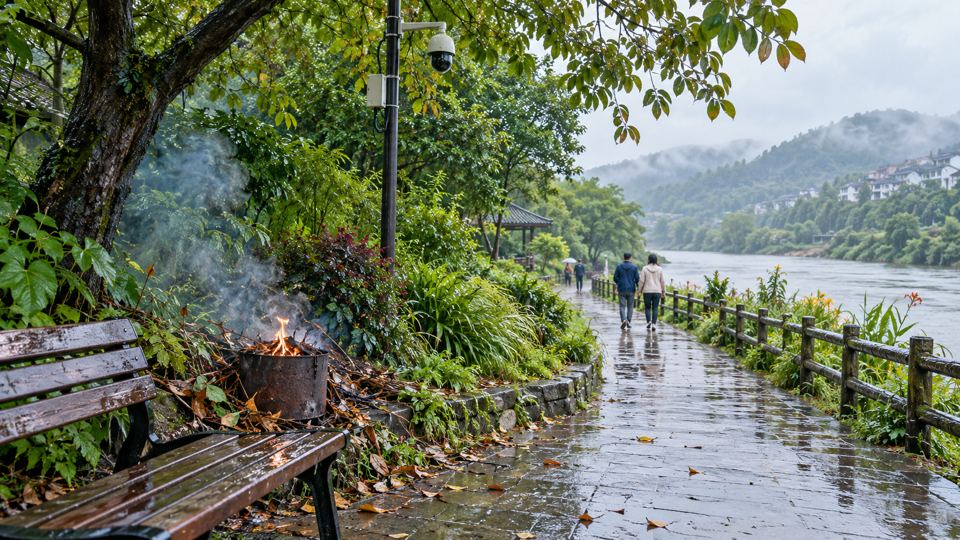 Outdoor Early Fire Warning with AI detections