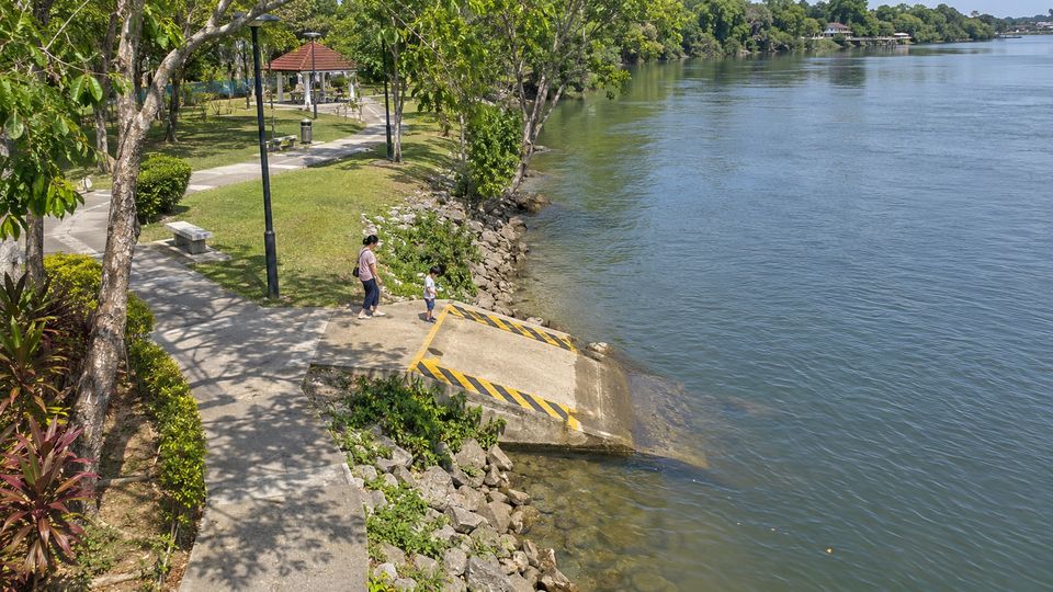 Riverbank Child Safety Zone with AI detections