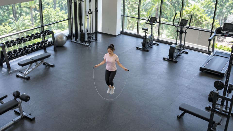 Rope Skipping and Exercise Counting, generated site photo 2 with example AI detections
