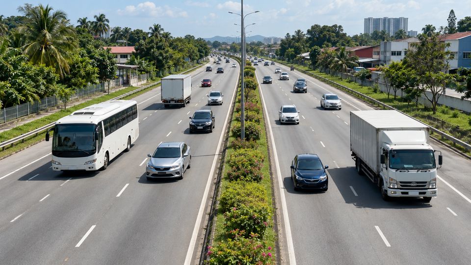 Multi-Lane Vehicle Counting and Speed with AI detections