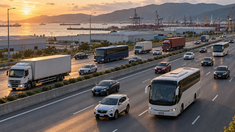 Multi-Lane Vehicle Counting and Speed with AI detections