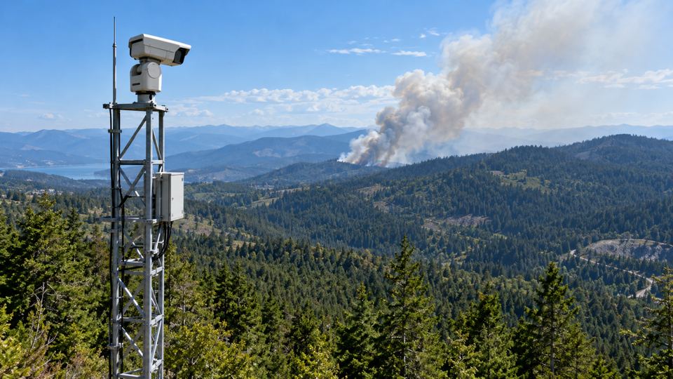 Early Wildfire Smoke Detection with AI detections